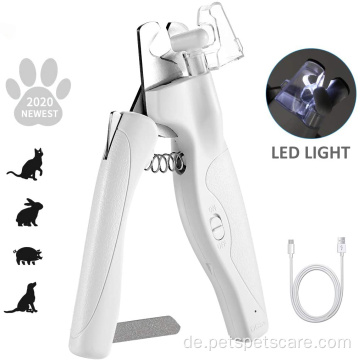 Pet Nagelcippers LED -Licht mit Nagelfeile